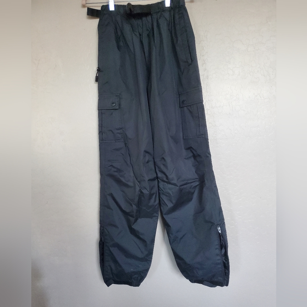 Wetskins Black Cargo Rain Coverall Pants Men's Size Medium
